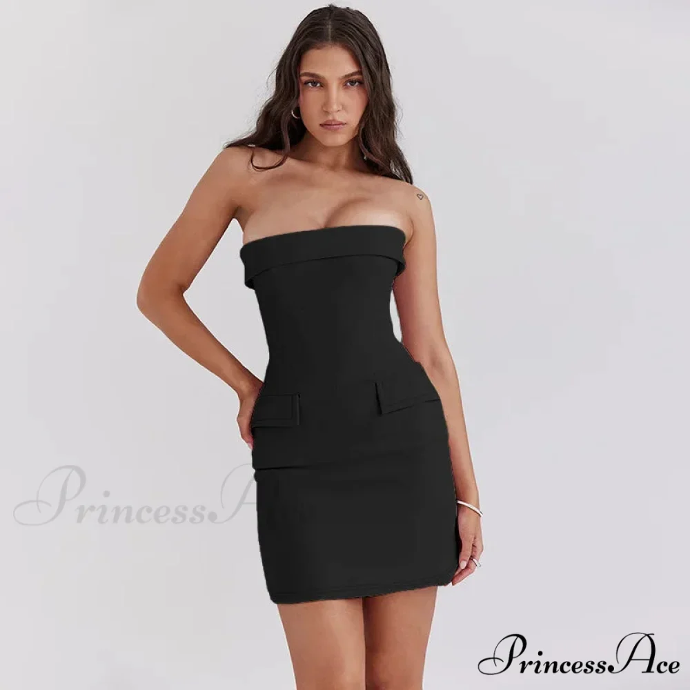 Narrow Neck Trim Bodycon Holiday Dress - Image 4