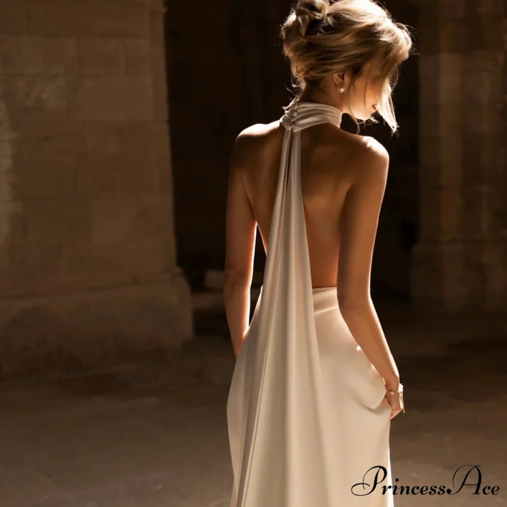 Narrow Slim Tail Wedding Gown - Image 2