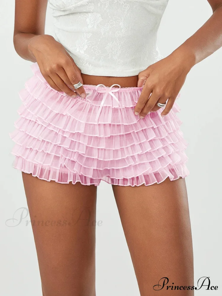 Net Bow Tiered Frill Brief - Image 2