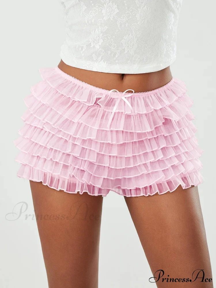 Net Bow Tiered Frill Brief - Image 6