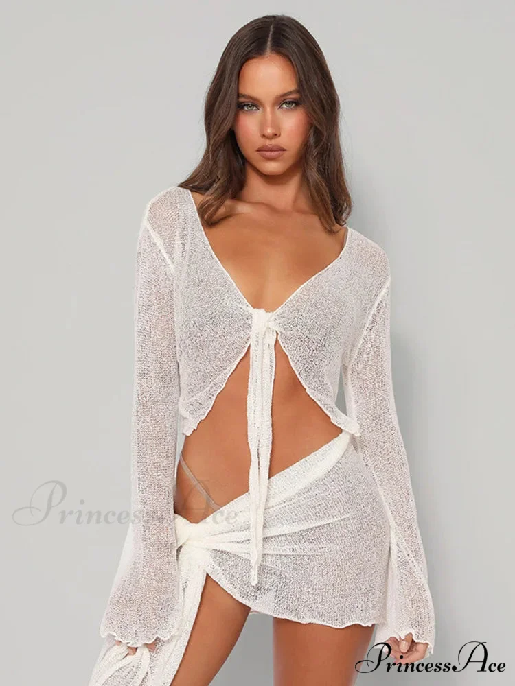 Net Two-Piece Celebration Mini Dress - Image 3