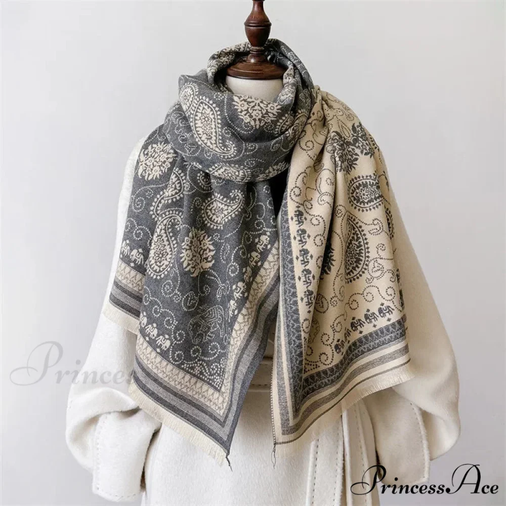 New Cozy Cashmere Oversized Pashmina Scarf - Image 3