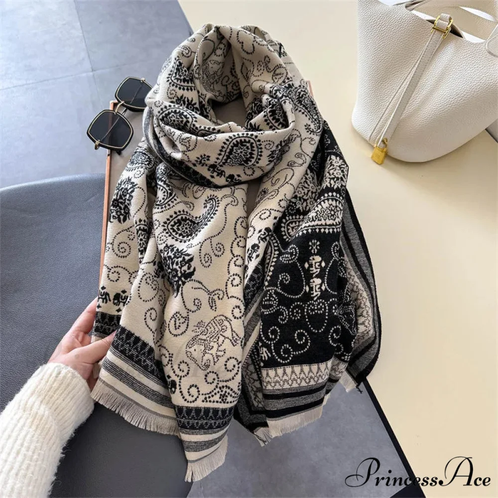 New Cozy Cashmere Oversized Pashmina Scarf - Image 6