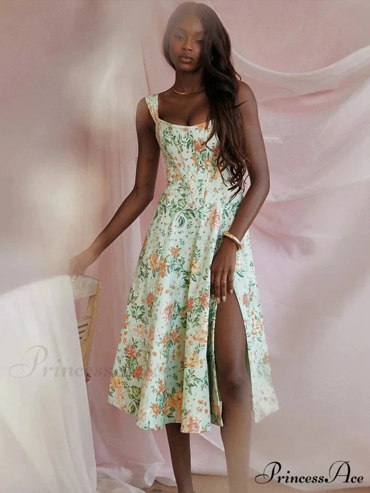 Off Shoulder Midi A-line Holiday Dress - Image 3
