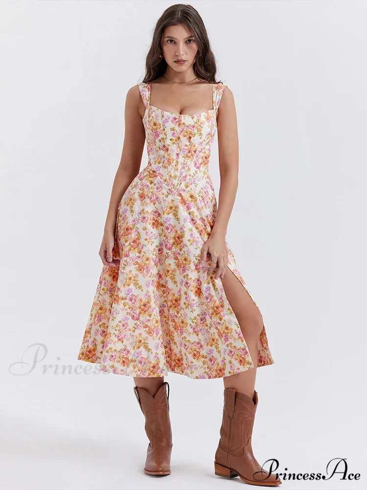 Off Shoulder Midi A-line Holiday Dress - Image 5