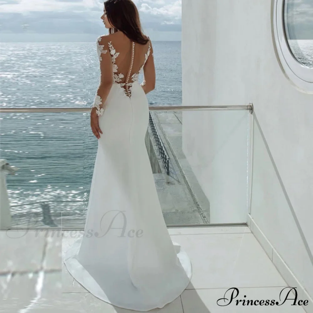 Off-Shoulder Royal Train Wedding Gown - Image 2