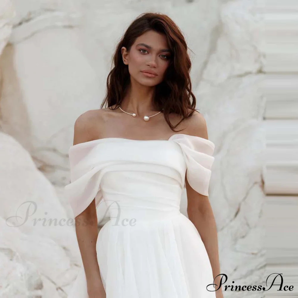Off-Shoulder Royal Wedding Gown - Image 2