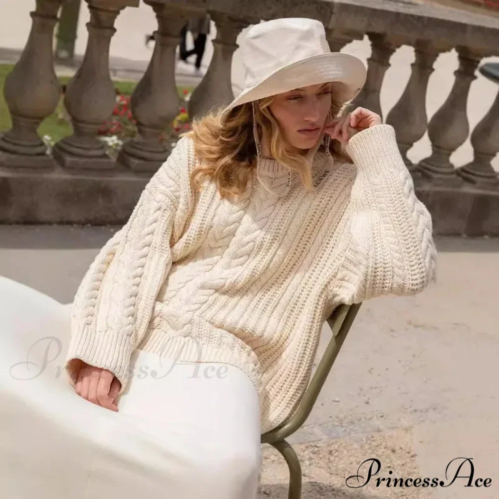 Off-The-Shoulder Monochrome Extended Sleeve Knitted Jumper - Image 3