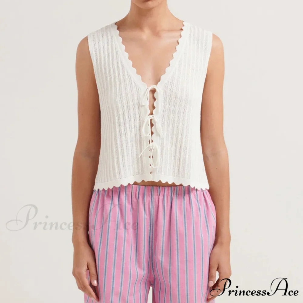 Open Front Knitted Short Top - Image 2