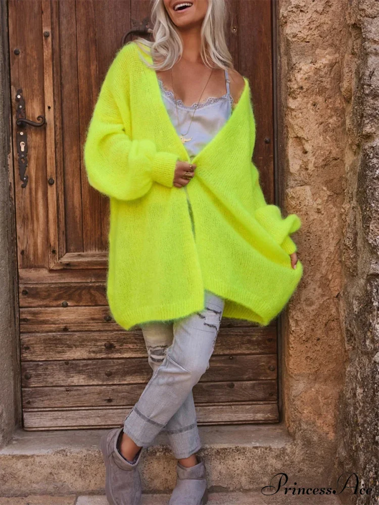 Open Front Soft Long Sleeve Knit Cardigan - Image 2