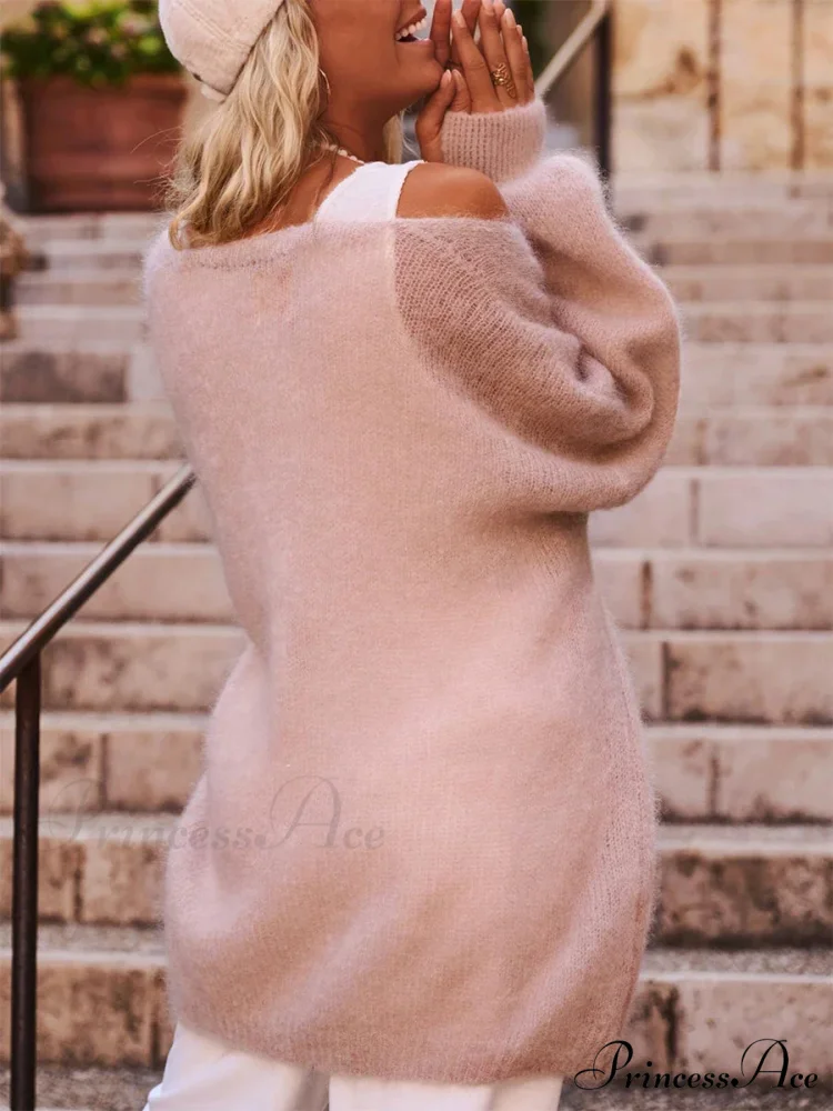 Open Front Soft Long Sleeve Knit Cardigan - Image 6