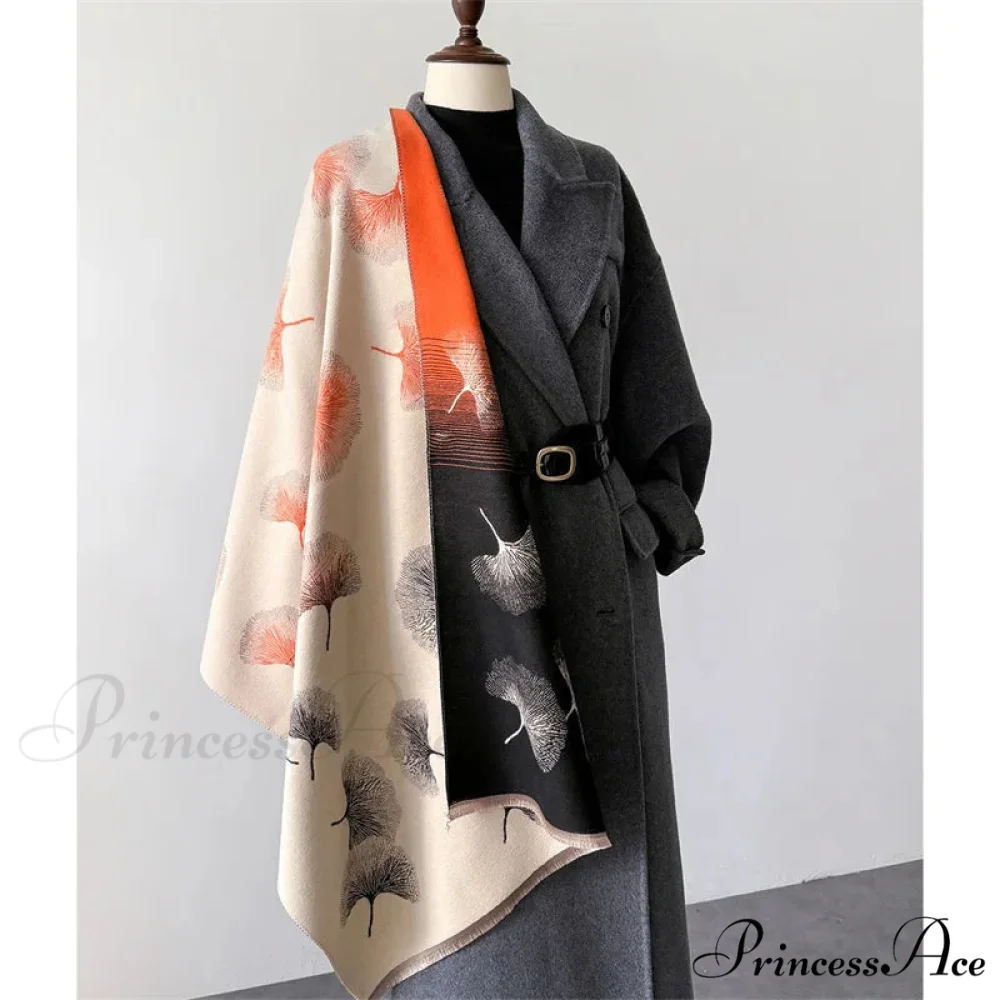 Opulent Cashmere Blossom Pashmina Scarf - Image 10