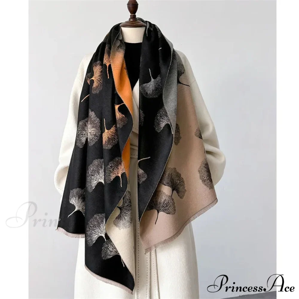 Opulent Cashmere Blossom Pashmina Scarf - Image 11