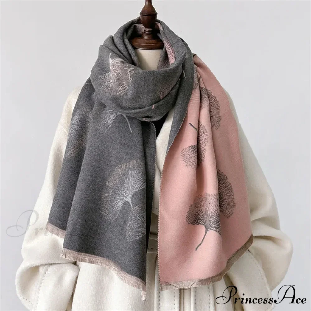 Opulent Cashmere Blossom Pashmina Scarf - Image 2