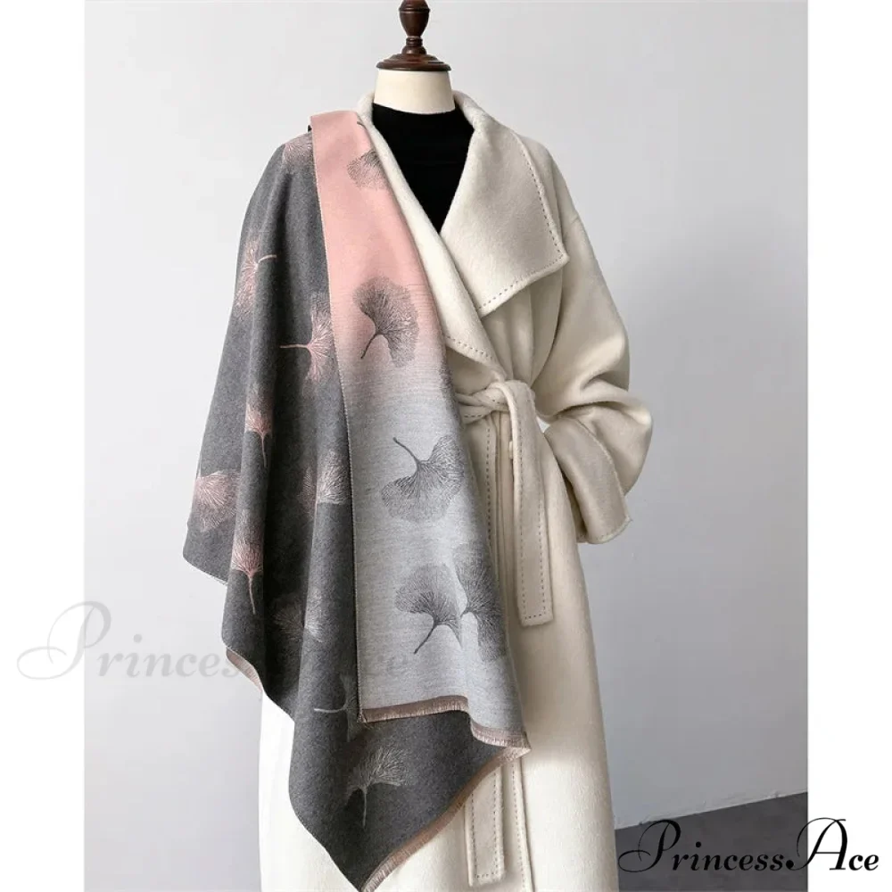 Opulent Cashmere Blossom Pashmina Scarf - Image 4