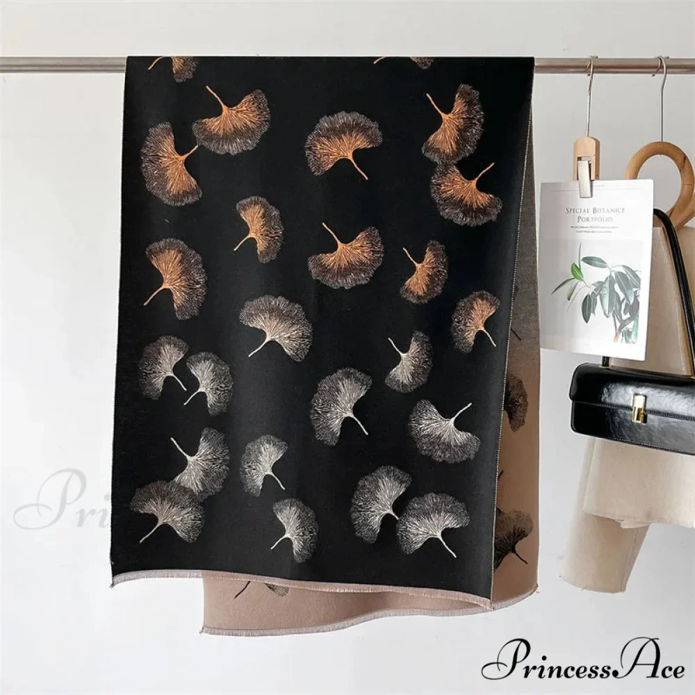 Opulent Cashmere Blossom Pashmina Scarf - Image 5