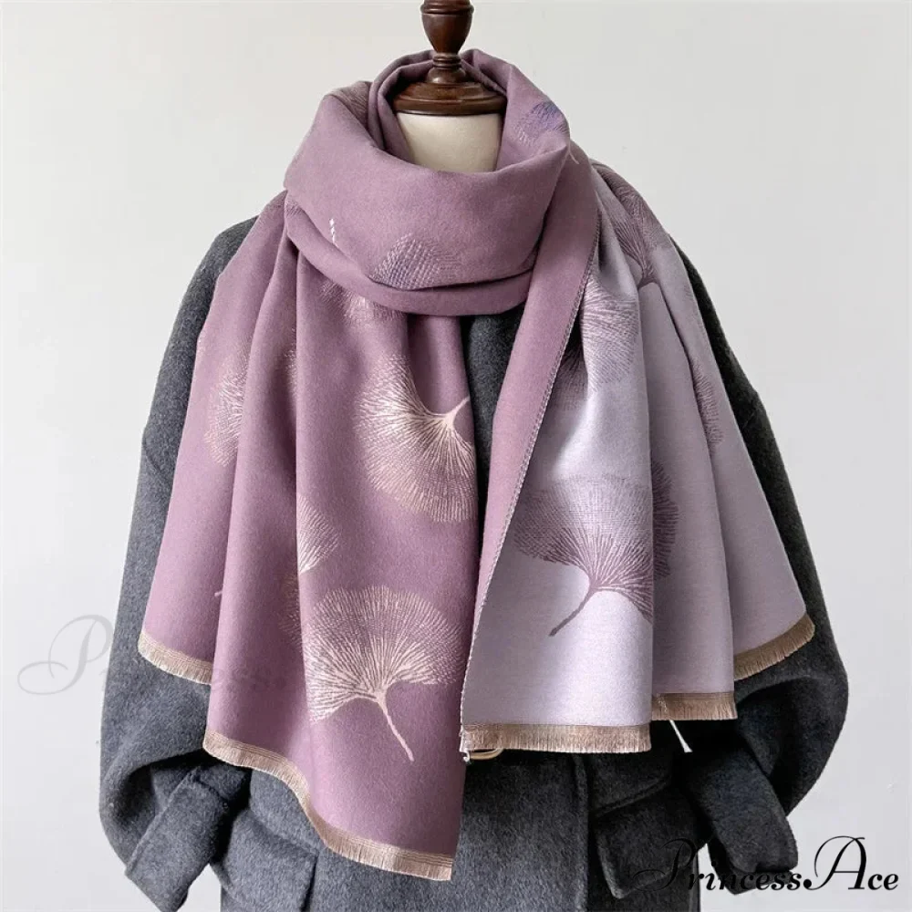 Opulent Cashmere Blossom Pashmina Scarf - Image 7