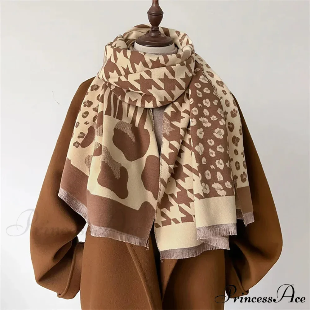 Opulent Cashmere Winter Poncho Scarf - Image 3