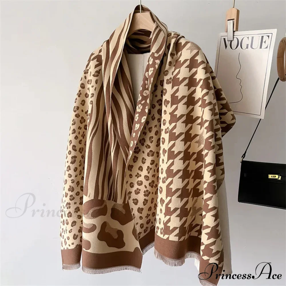 Opulent Cashmere Winter Poncho Scarf - Image 4