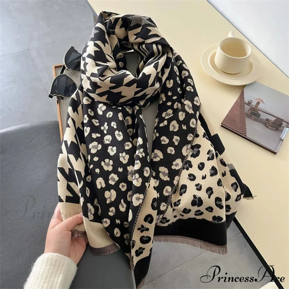 Opulent Cashmere Winter Poncho Scarf - Image 5
