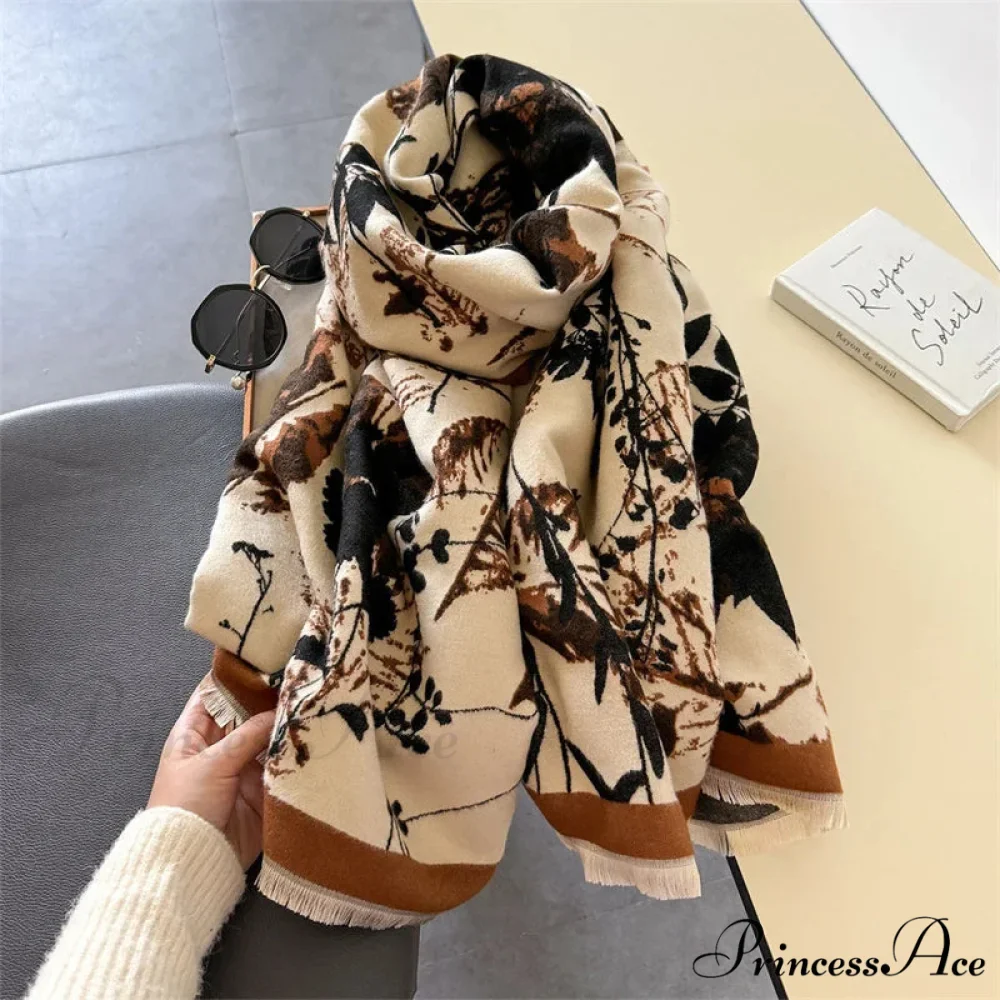 Opulent Cashmere Wrap Cold Weather Scarf - Image 3