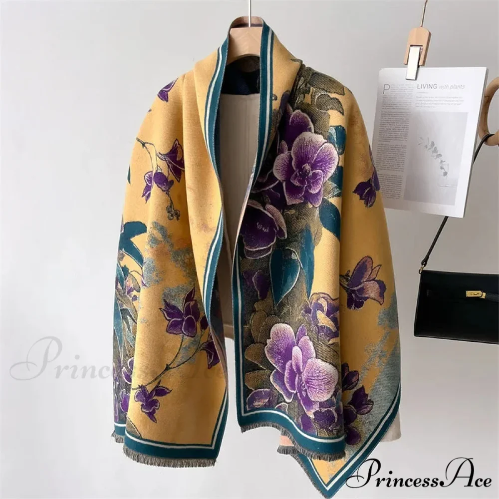 Opulent Cozy Wrap Merino Blossom Shawl - Image 2