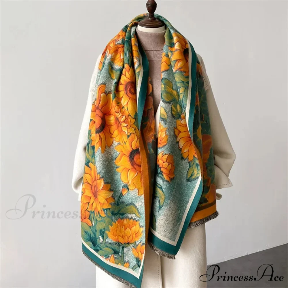 Opulent Cozy Wrap Merino Blossom Shawl - Image 6