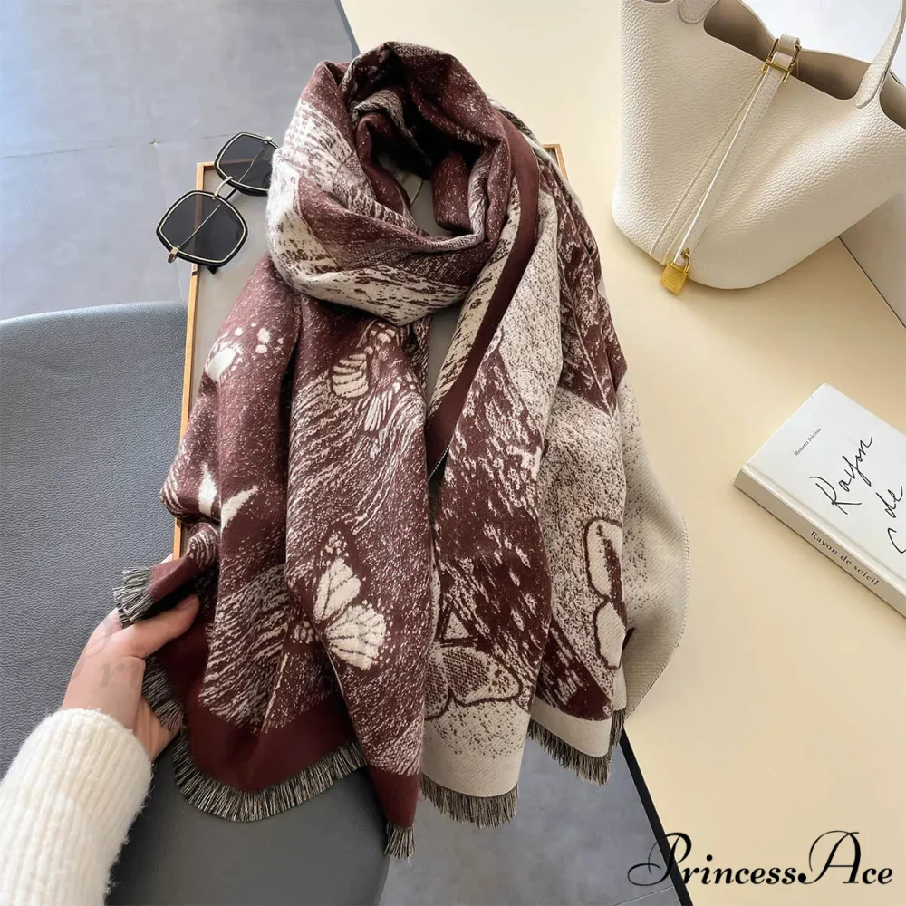 Opulent Dense Blanket Cashmere Winter Scarf - Image 6