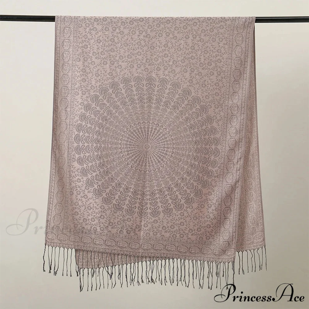 Opulent Fall Cashmere Pashmina Wrap Scarf - Image 11