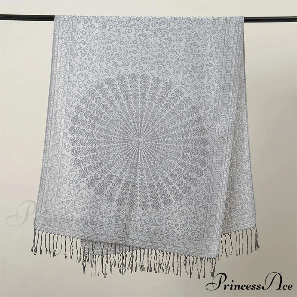Opulent Fall Cashmere Pashmina Wrap Scarf - Image 12