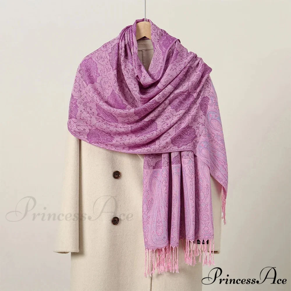 Opulent Fall Cashmere Pashmina Wrap Scarf - Image 3