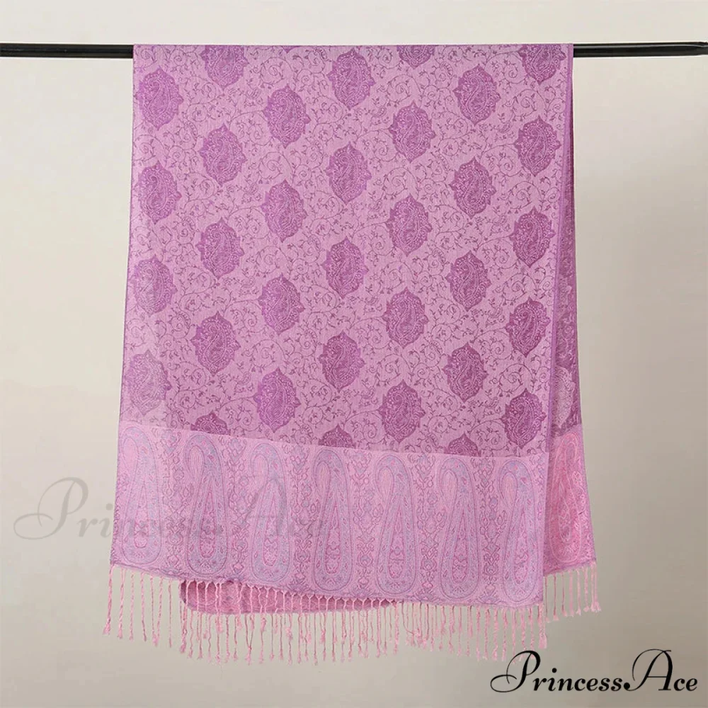 Opulent Fall Cashmere Pashmina Wrap Scarf - Image 4