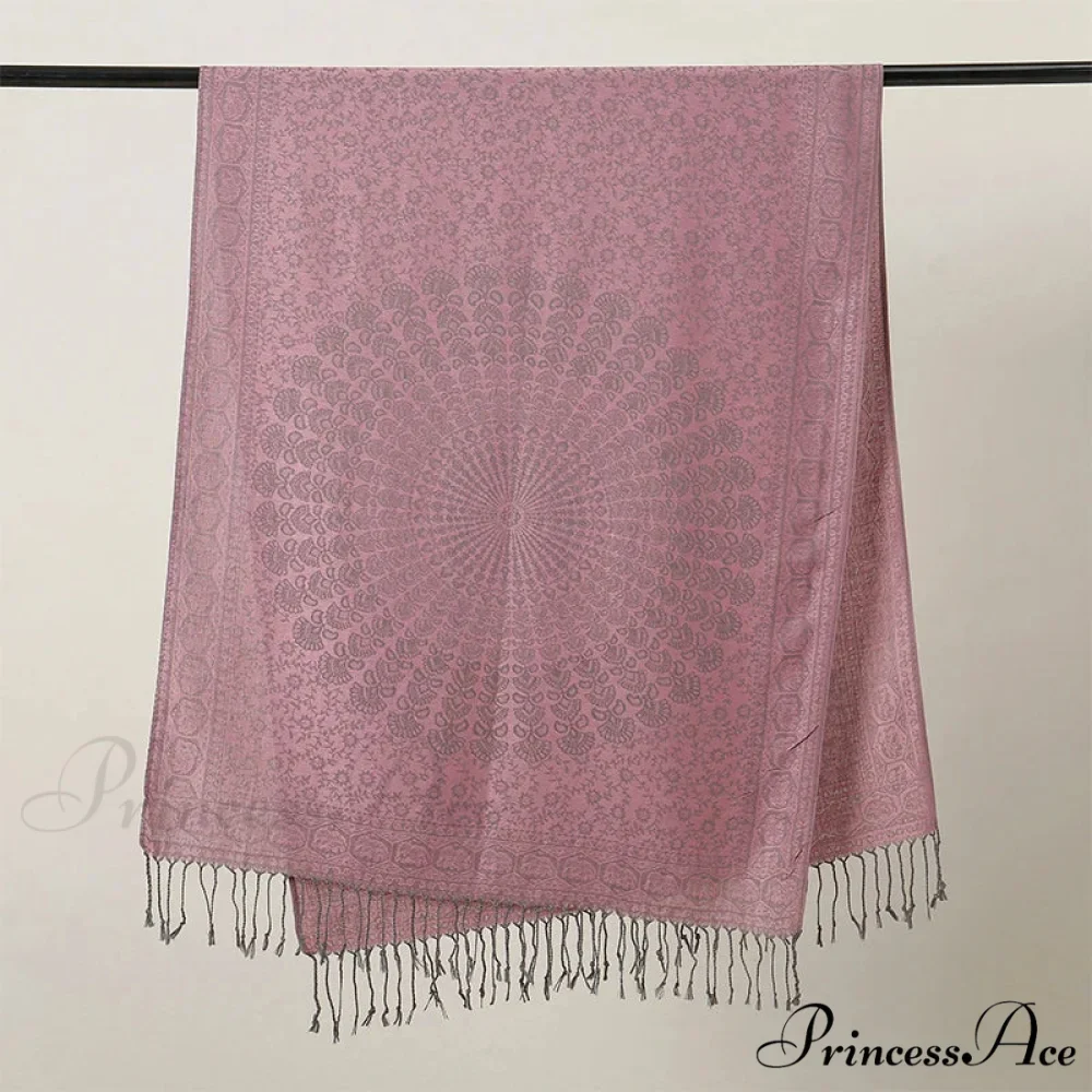 Opulent Fall Cashmere Pashmina Wrap Scarf - Image 9