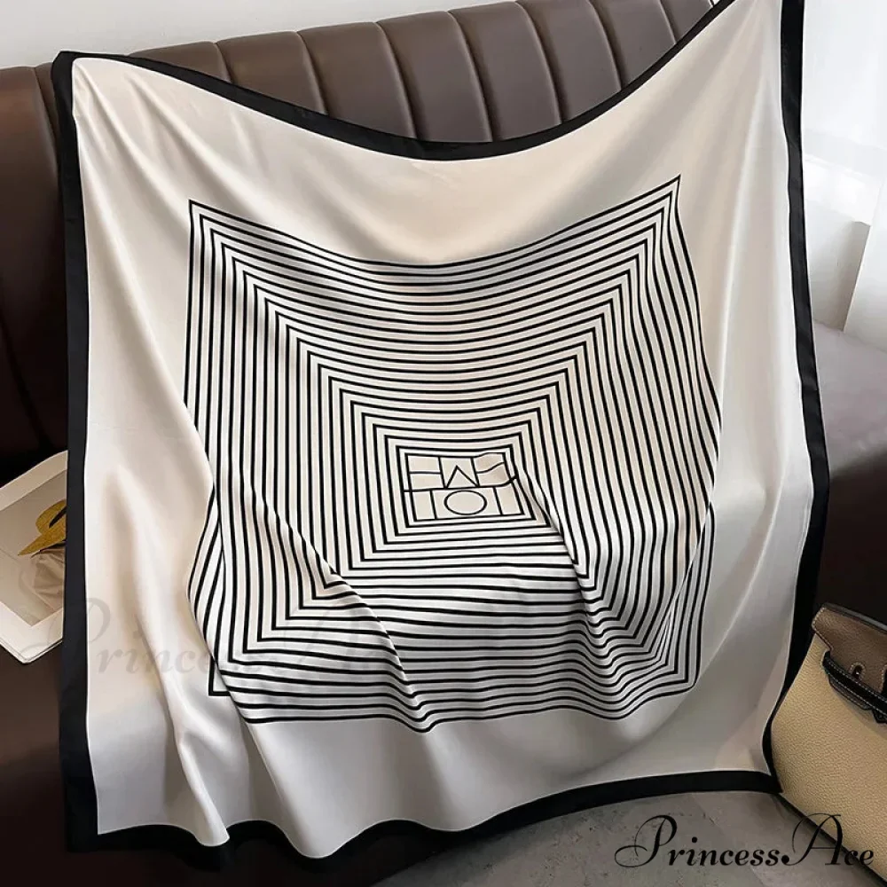 Opulent Silk Twill Hair Print Scarf - Image 3