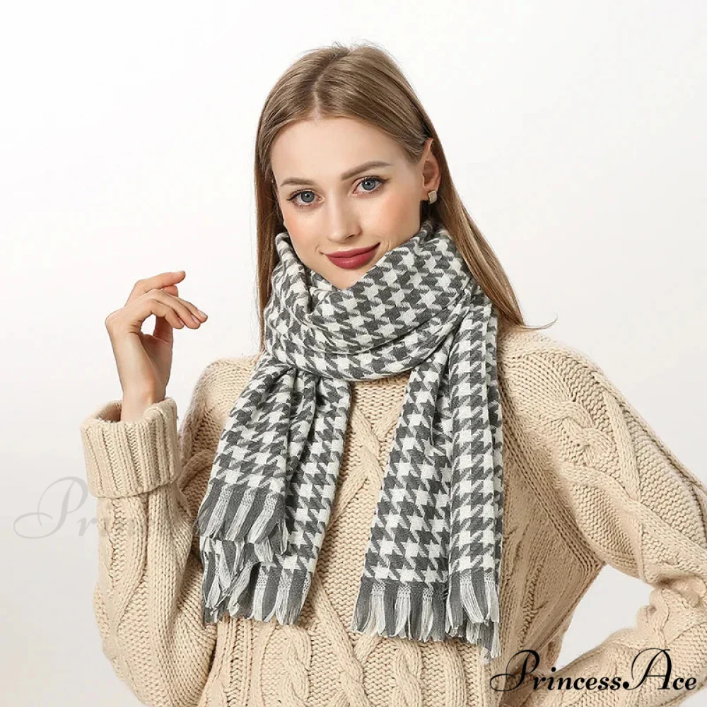 Opulent Tartan Cashmere Extended Bandana Scarf - Image 19