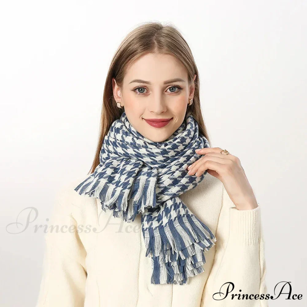 Opulent Tartan Cashmere Extended Bandana Scarf - Image 20