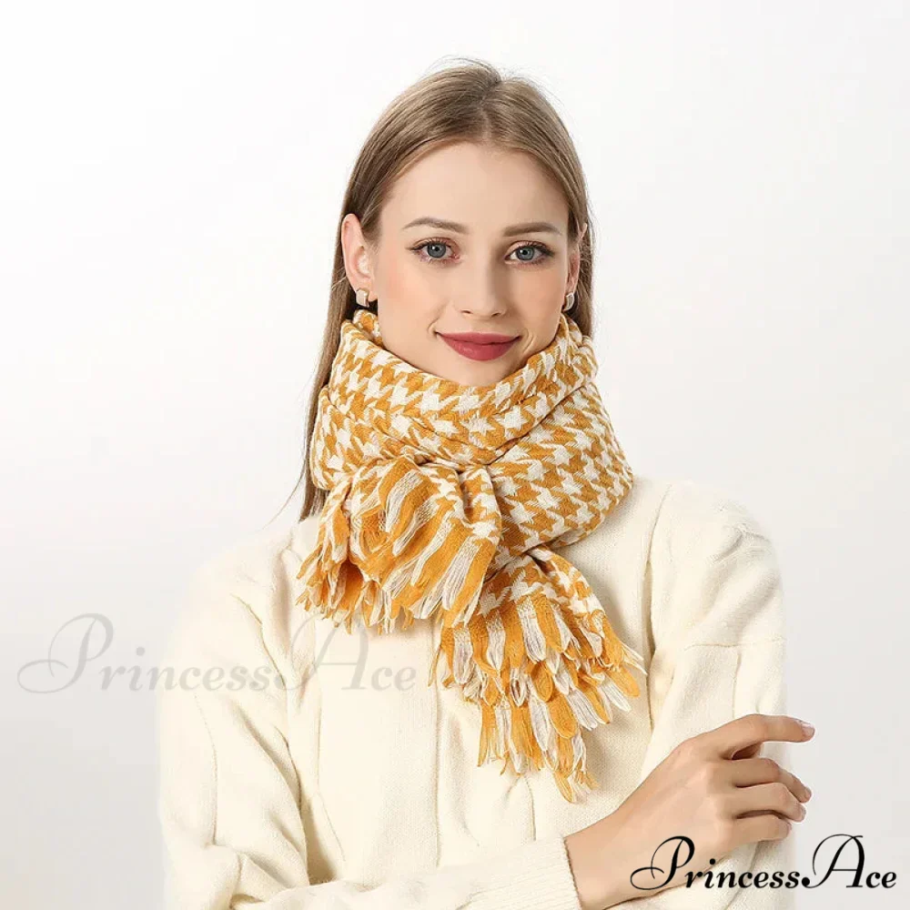 Opulent Tartan Cashmere Extended Bandana Scarf - Image 21