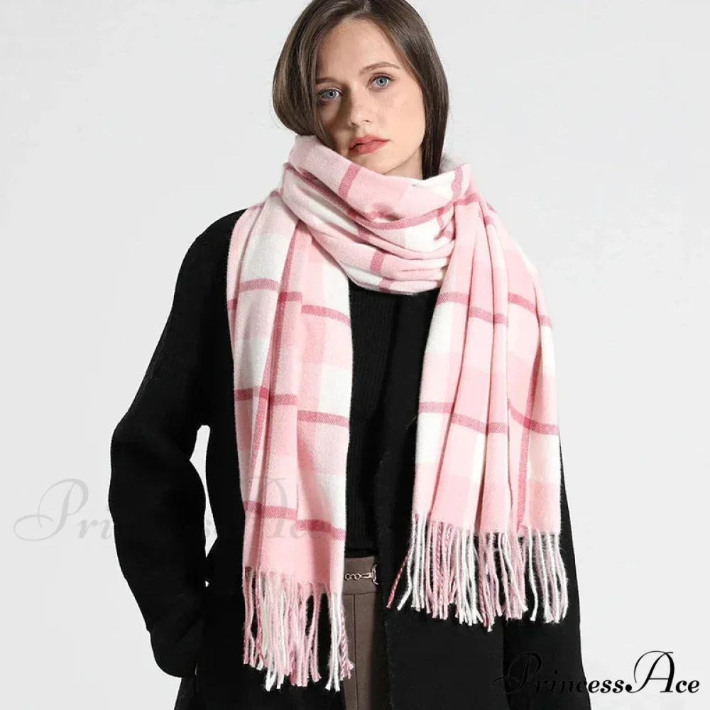 Opulent Tartan Cashmere Extended Bandana Scarf - Image 8