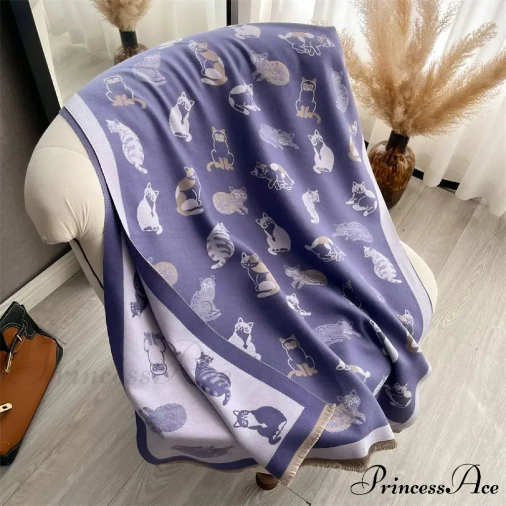 Opulent Winter Cashmere Blanket Scarf - Image 2