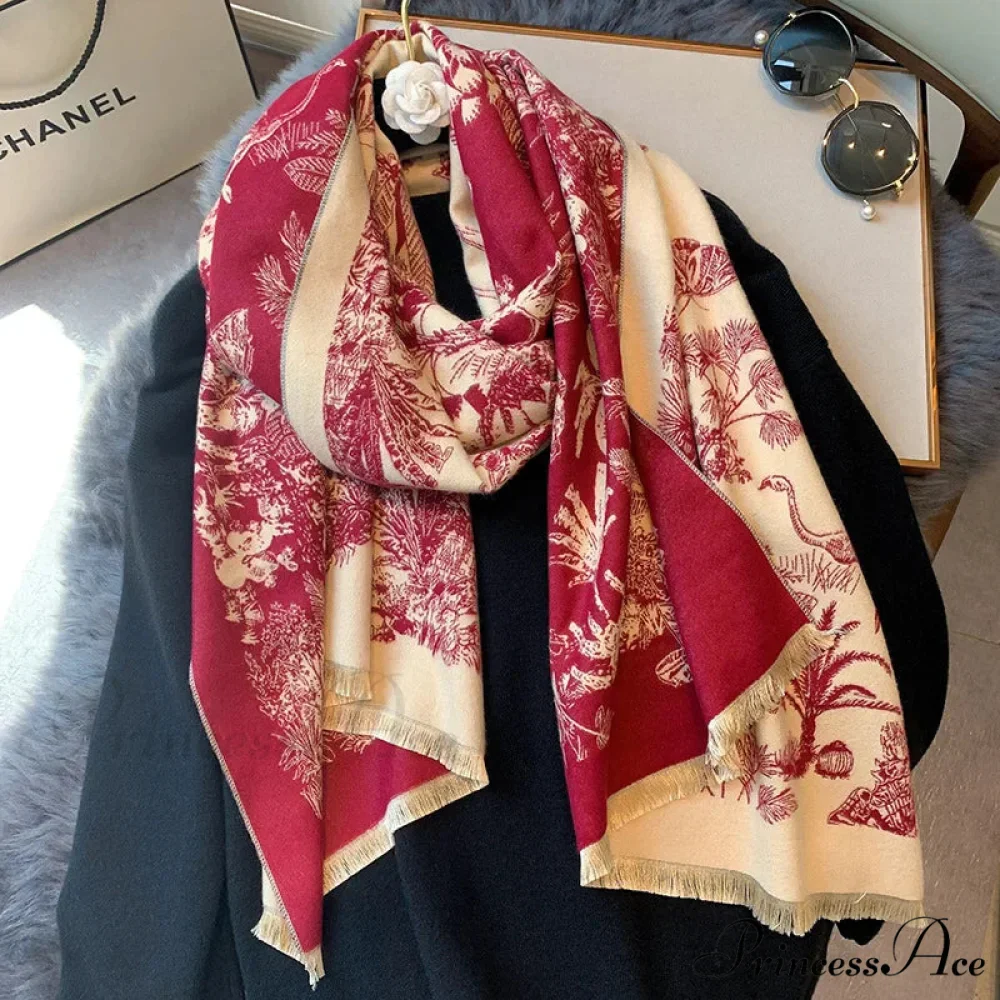 Opulent Winter Cashmere Pashmina Blanket Scarf - Image 2