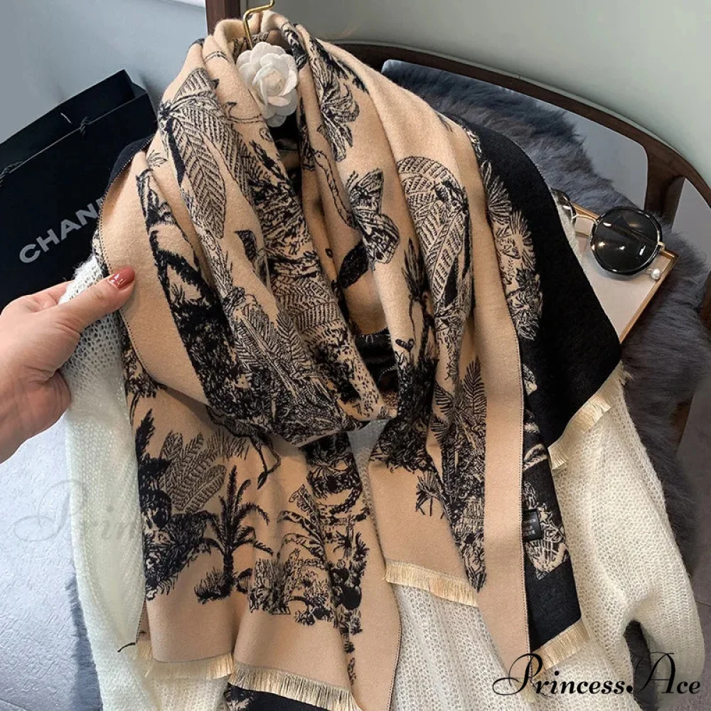 Opulent Winter Cashmere Pashmina Blanket Scarf - Image 3