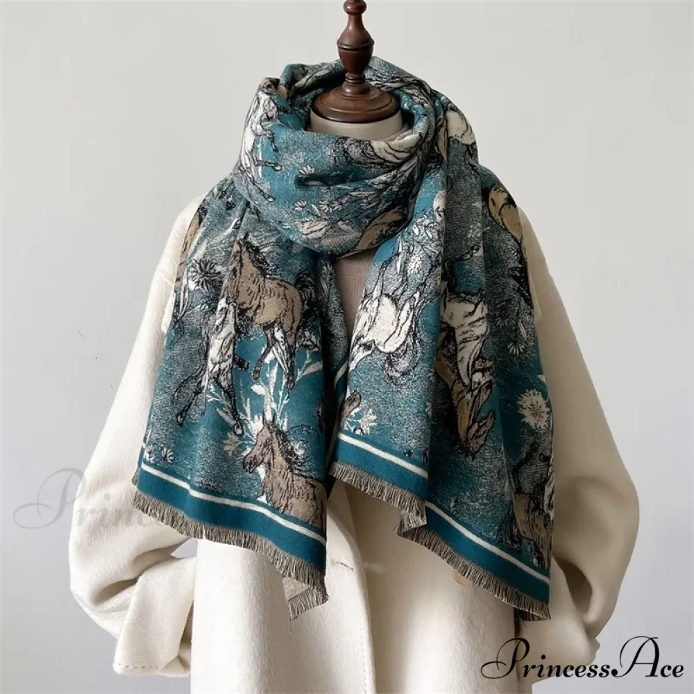 Opulent Winter Cashmere Pashmina Scarf - Image 11