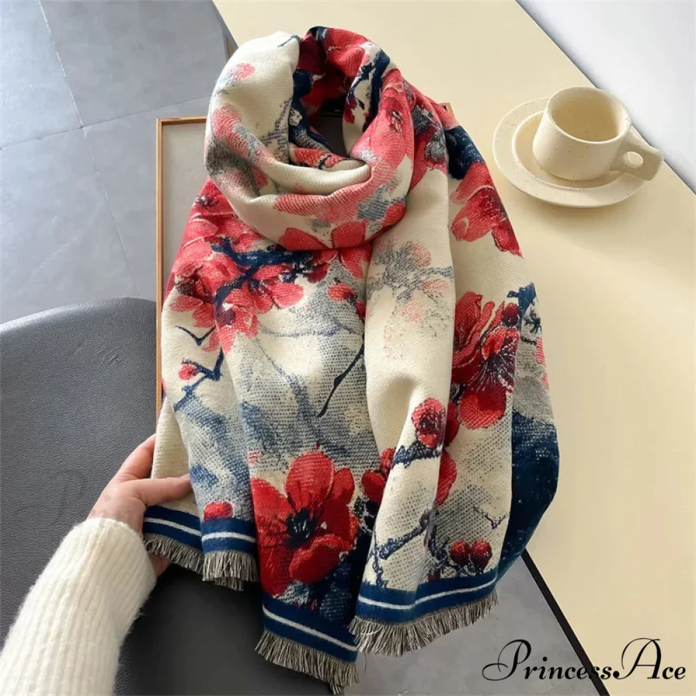 Opulent Winter Cashmere Pashmina Scarf - Image 3
