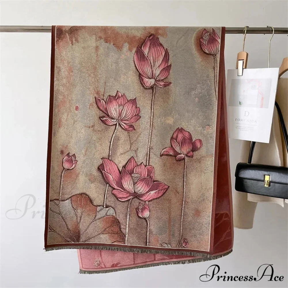 Opulent Winter Cashmere Pashmina Scarf - Image 5