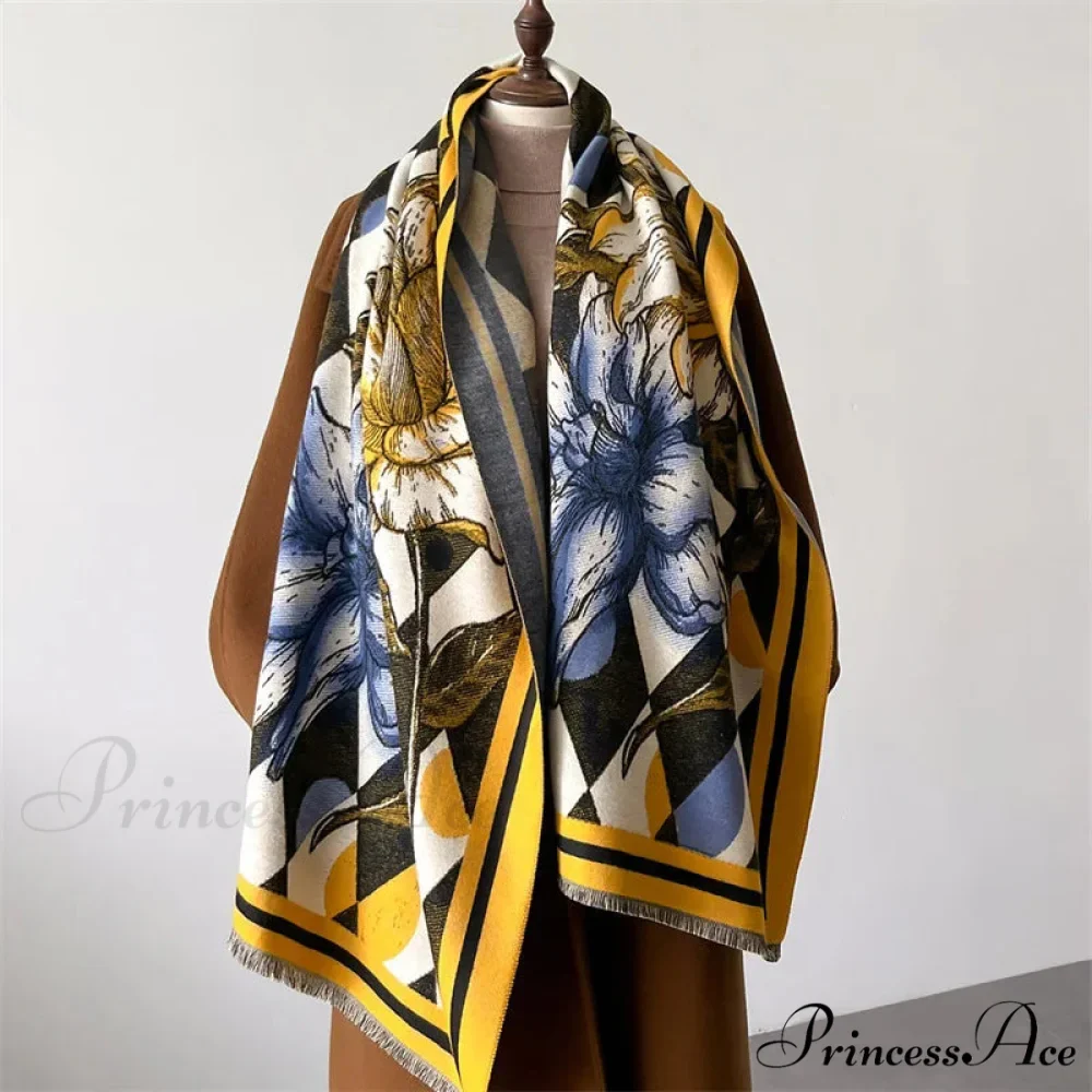 Opulent Winter Cashmere Pashmina Scarf - Image 9