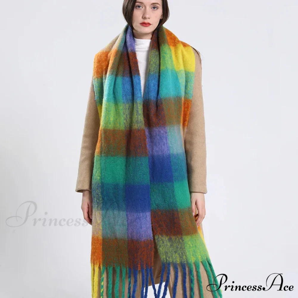 Opulent Winter Cashmere Shawl Wrap Scarf - Image 3