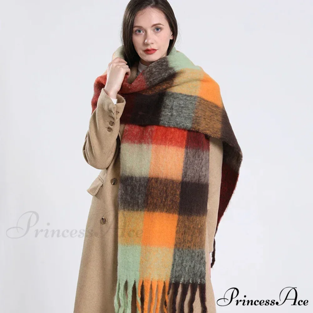 Opulent Winter Cashmere Shawl Wrap Scarf - Image 4
