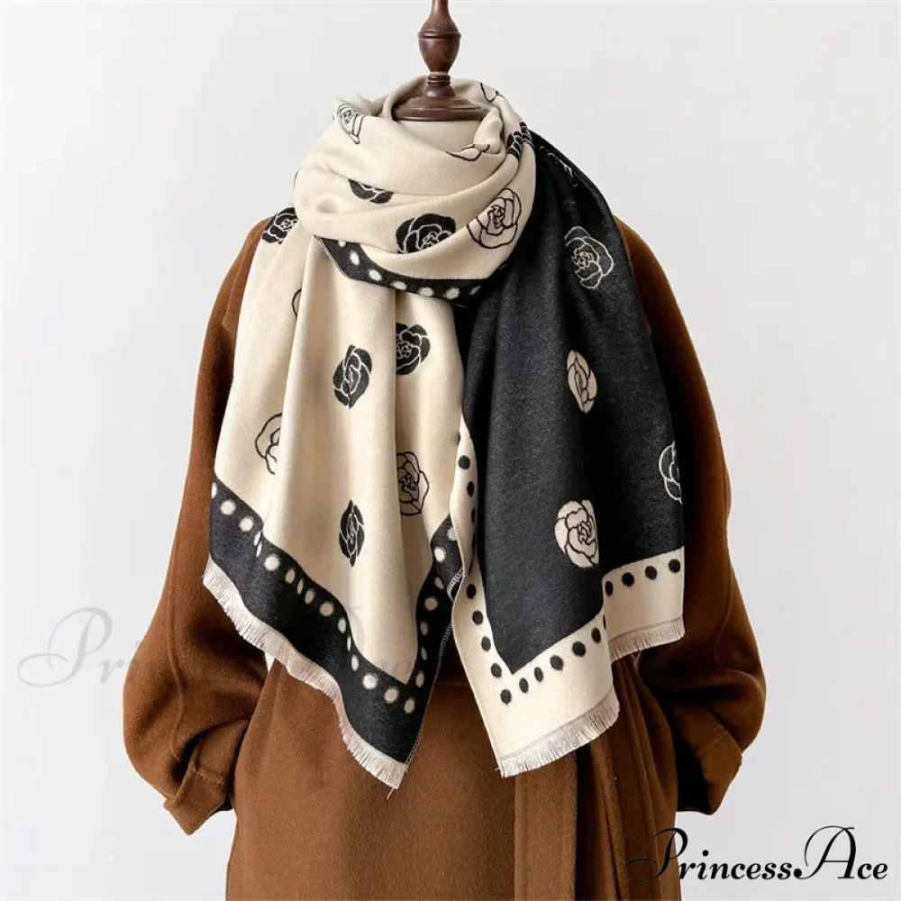 Opulent Winter Cashmere Wrap Scarf