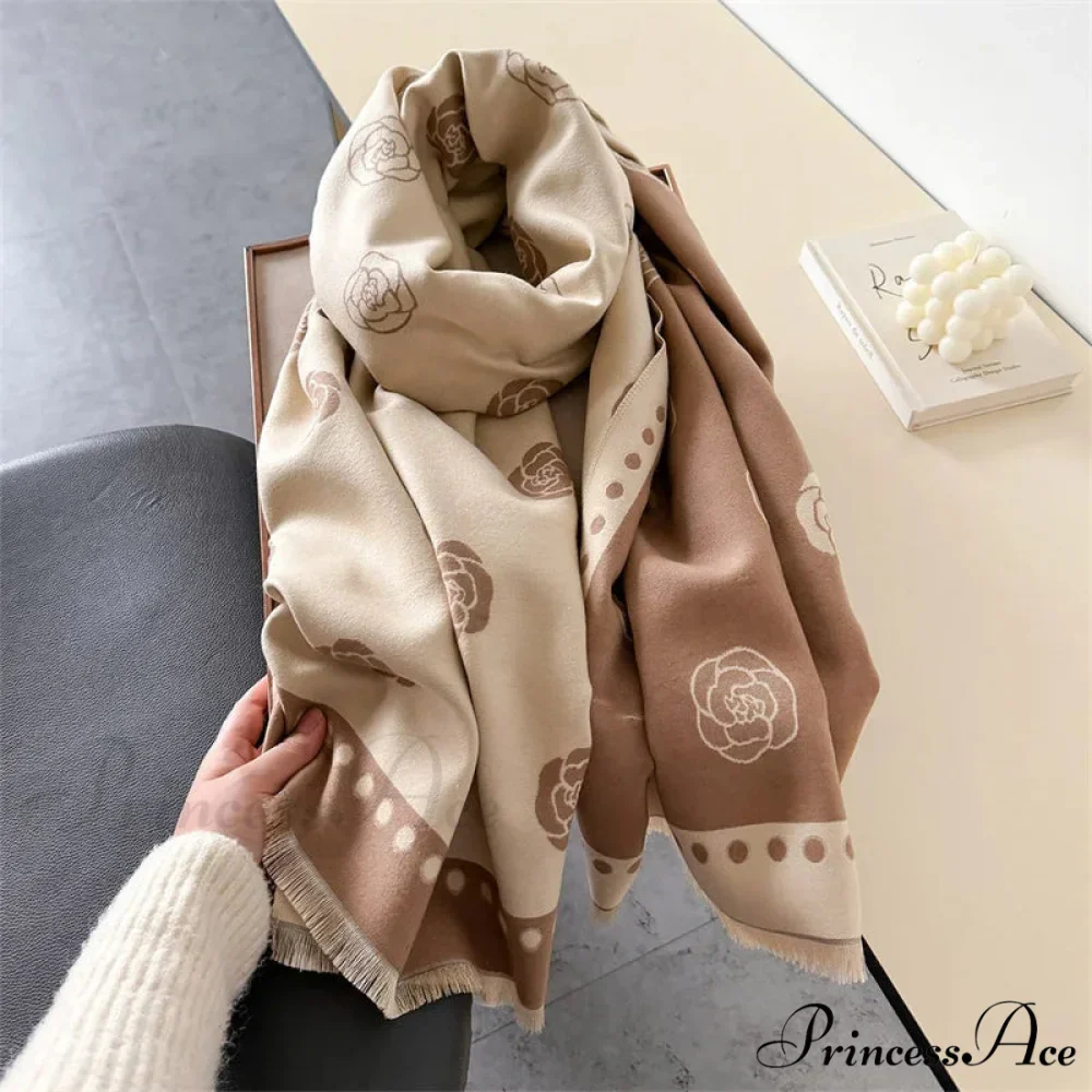 Opulent Winter Cashmere Wrap Scarf - Image 4