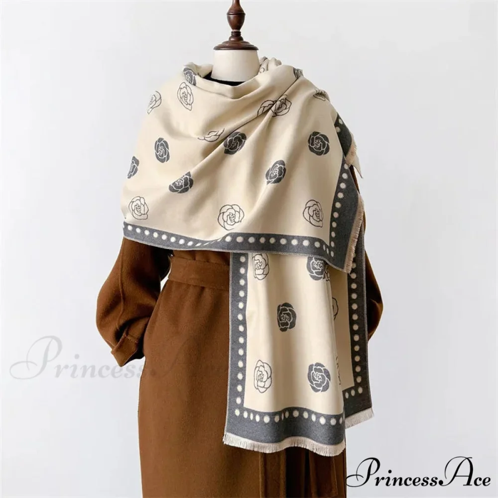 Opulent Winter Cashmere Wrap Scarf - Image 5